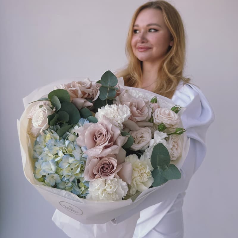 Букет с гортензией "BB GIRL" — Фото 3