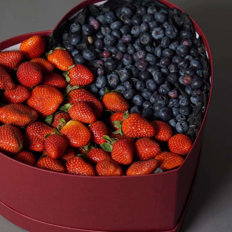Сердце с клубникой и голубикой "MY BERRY" — Фото 3