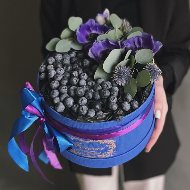 Коробочка с голубикой и цветами "BLUEBERRY BLUE" — Фото 5