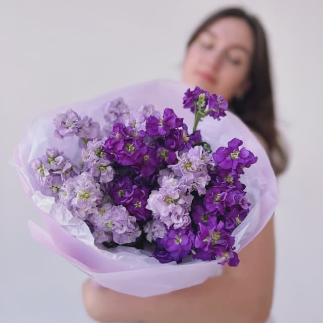 Букет из 15 маттиол "SWEET PURP"