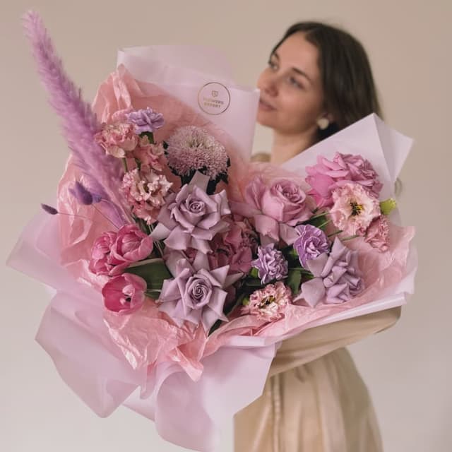 Садовый букет с французскими розами "GARDEN #17"