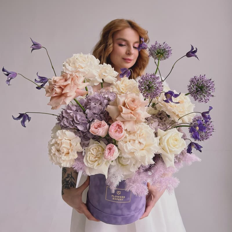 Бархатная шляпная коробка "FIJI"