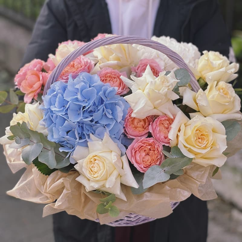 Корзина "CREAMY BLUE"