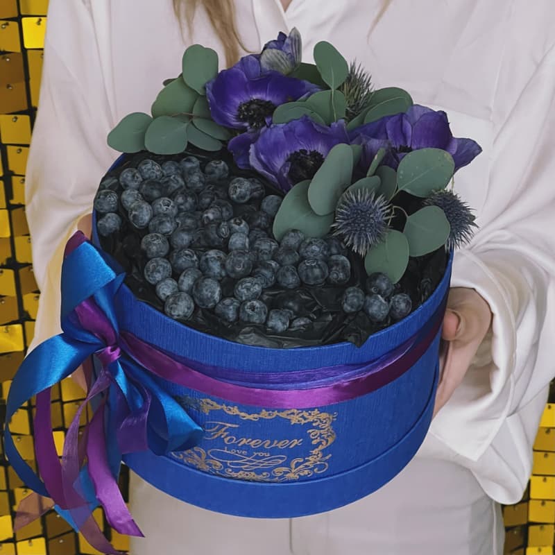 Коробочка с голубикой и цветами "BLUEBERRY BLUE" — Фото 6