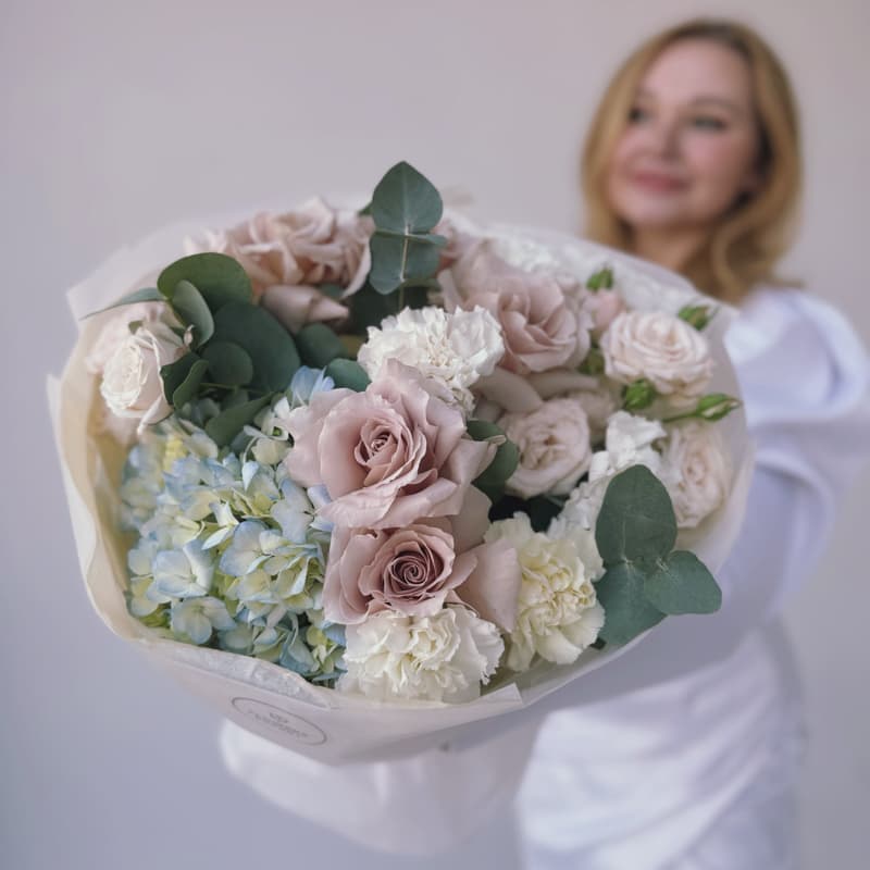 Букет с гортензией "BB GIRL" — Фото 6