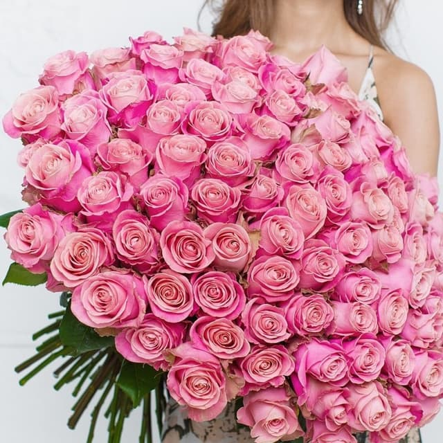 Букет из 101 розы Hermosa 60 см "ROSES 21"