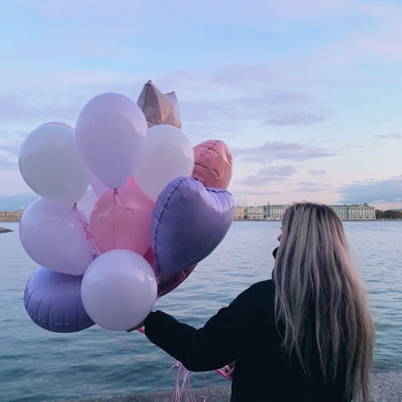 Набор из 19 шариков в фиолетовой гамме "PURP BALOONS" — Фото 2
