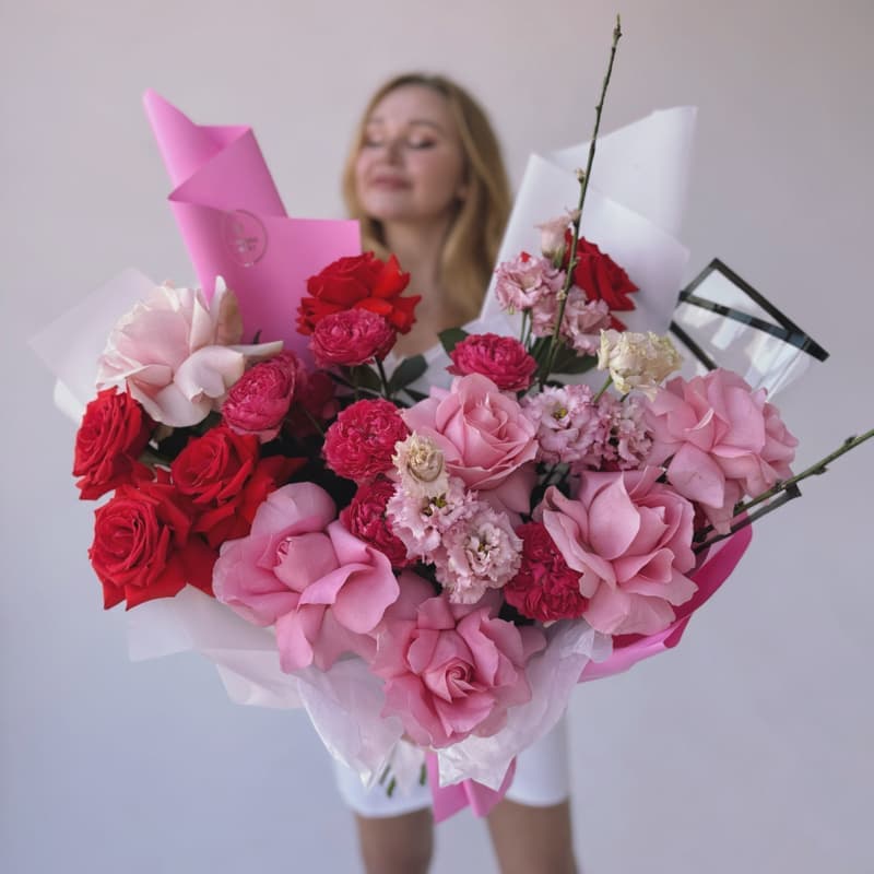 Букет из французских роз "BARBIE GIRL" — Фото 2