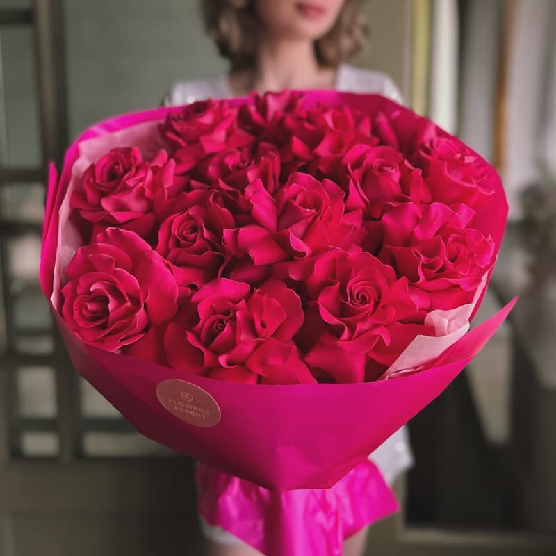 Букет из 15 французских роз "BEST FLOYD" — Фото 2