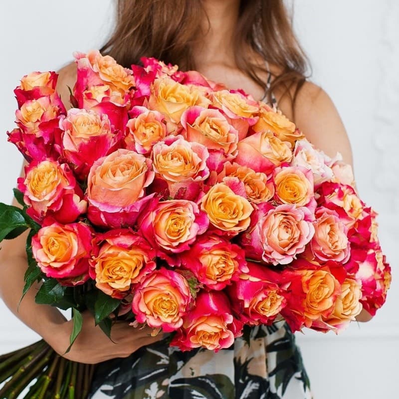 Открыть фото крупно Букет из 51 розы 3D 60 см "ROSES 40"