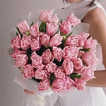 Букет из 35 пионовидных тюльпанов "DREAMER"
