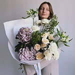Садовый букет с хризантемами "GARDEN #27"