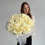 Букет из 9 французских роз "WHITE MODIAL"