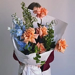 Садовый букет с дельфиниумом "GARDEN #30"