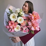 Букет с герберами "MAPPLE KISS"