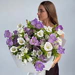 Букет из кампанулы (колокольчики) "VIOLET BELL"