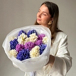 Букет из 15 гиацинтов микс "AROMA BLOOM"