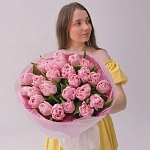 Букет из 25 пионовидных тюльпанов "DREAMER"