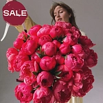 Букет из 35 пионов "CORAL CHARM"