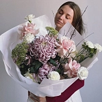 Садовый букет с хризантемами "GARDEN #31"