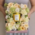 Коробочка с цветами и свечой ACQUA DI PARMA "ITALIAN BLOOM"