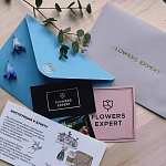 Конверт с инструкцией по уходу и средством для воды в подарок!